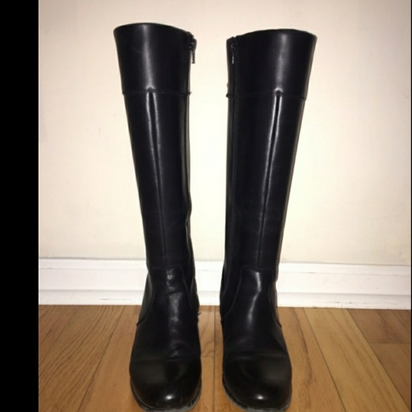 Banana Republic Sleek Black Riding Boots - Picture 2 of 7